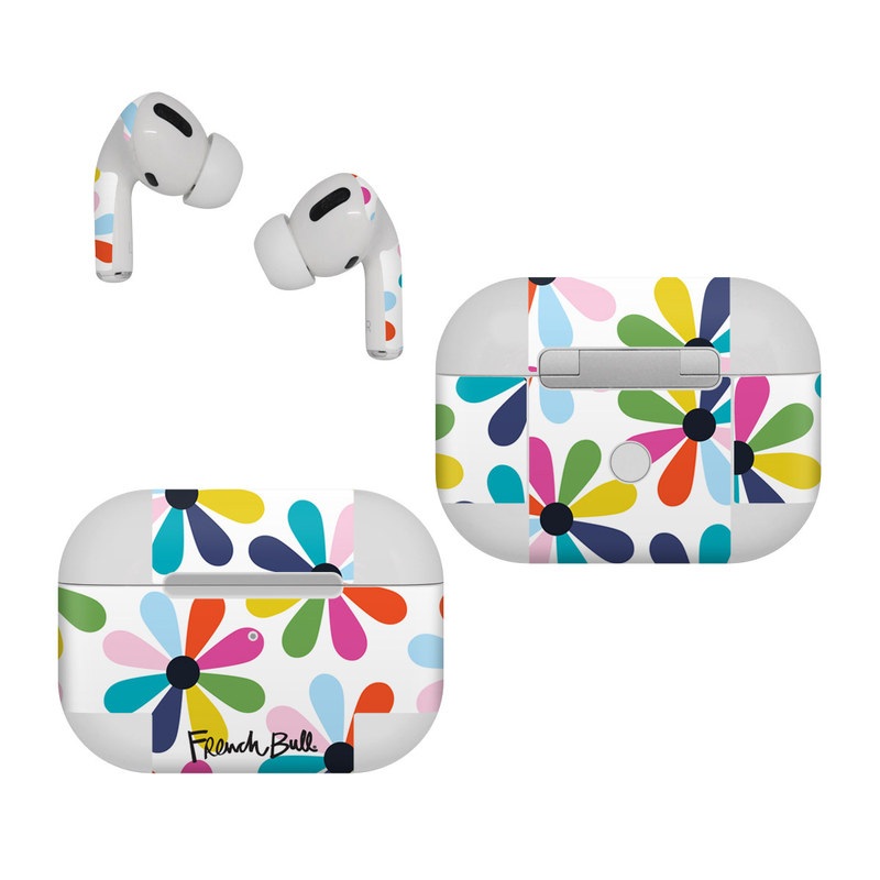 Apple AirPods Pro Skin design of Colorfulness, Aqua, Symmetry, Pattern, Electric blue, Art, Circle, Visual arts, Tints and shades, Wrapping paper, with white, red, blue, pink, purple, green colors