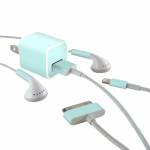 Solid State Mint iPhone Earphone, Power Adapter, Cable Skin