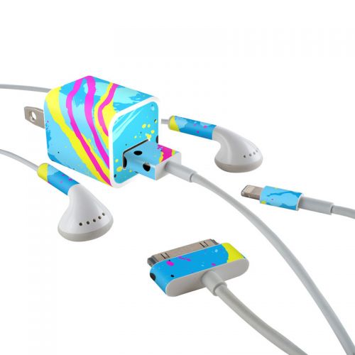 Acid iPhone Earphone, Power Adapter, Cable Skin