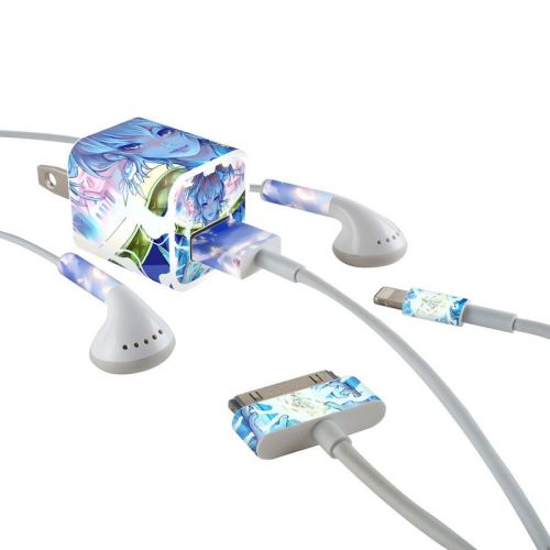 A Vision iPhone Earphone, Power Adapter, Cable Skin