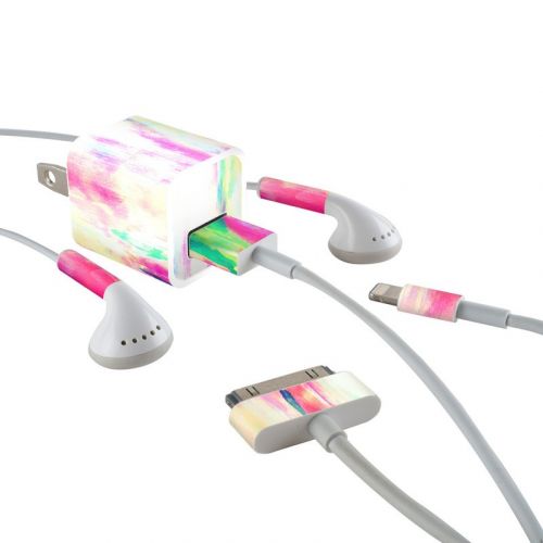 Electric Haze iPhone Earphone, Power Adapter, Cable Skin
