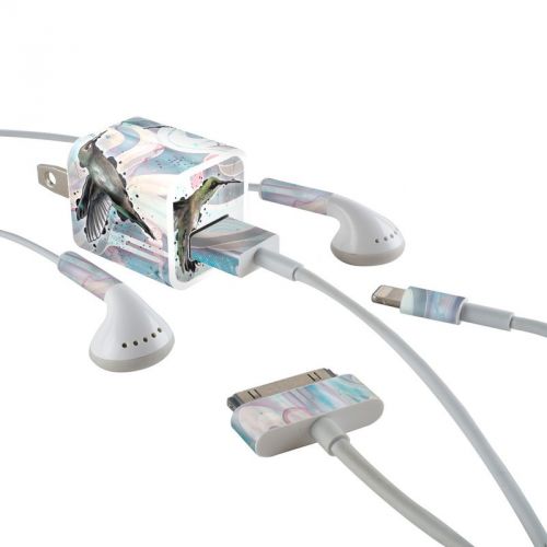 Hummingbirds iPhone Earphone, Power Adapter, Cable Skin