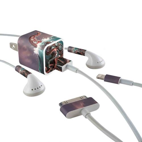 Kraken iPhone Earphone, Power Adapter, Cable Skin