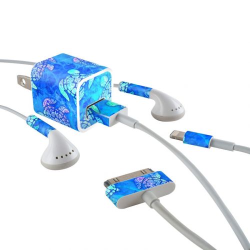 Mother Earth iPhone Earphone, Power Adapter, Cable Skin