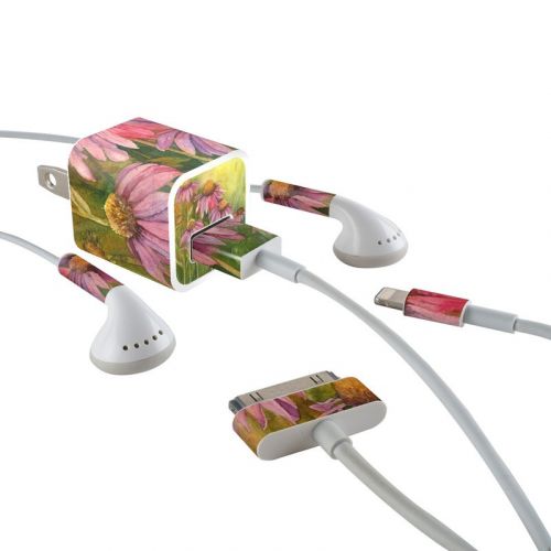 Prairie Coneflower iPhone Earphone, Power Adapter, Cable Skin