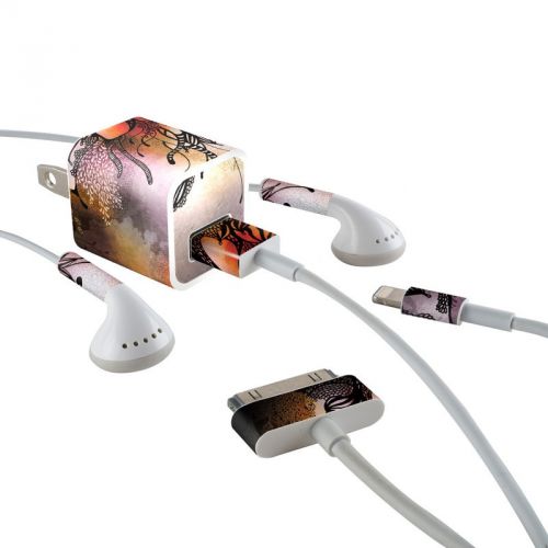 Purple Rain iPhone Earphone, Power Adapter, Cable Skin