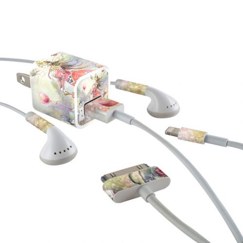 Queen of Hearts iPhone Earphone, Power Adapter, Cable Skin