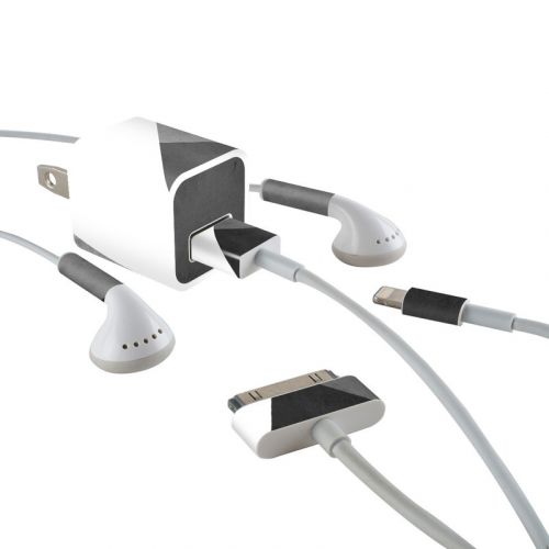 Slate iPhone Earphone, Power Adapter, Cable Skin