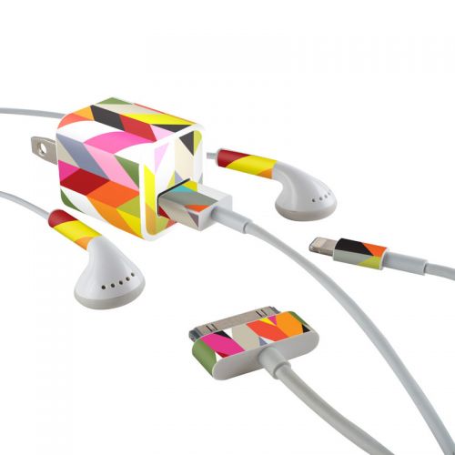 Ziggy Condensed iPhone Earphone, Power Adapter, Cable Skin