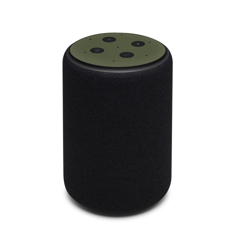 Amazon Echo 3rd Gen Skin design of Green, Brown, Text, Yellow, Grass, Font, Pattern, Beige with green colors
