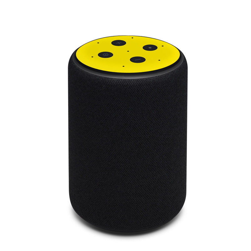 Amazon Echo 3rd Gen Skin design of Green, Yellow, Orange, Text, Font with yellow colors