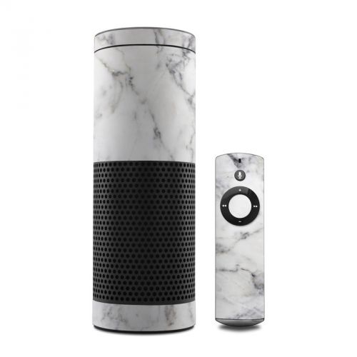White Marble Amazon Echo 1st Gen Skin