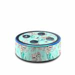 Merkittens with Pearls Aqua Amazon Echo Dot 2nd Gen Skin