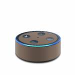 Solid State Flat Dark Earth Amazon Echo Dot 2nd Gen Skin