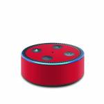 Solid State Red Amazon Echo Dot 2nd Gen Skin