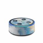 White & Blue Amazon Echo Dot 2nd Gen Skin