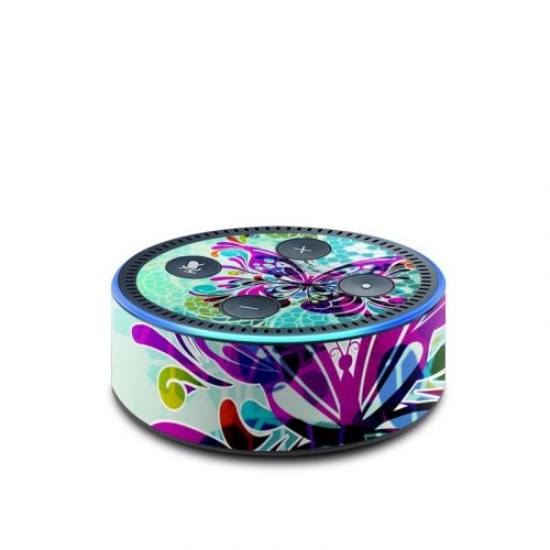 Butterfly Glass Amazon Echo Dot 2nd Gen Skin
