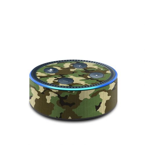Woodland Camo Amazon Echo Dot 2nd Gen Skin