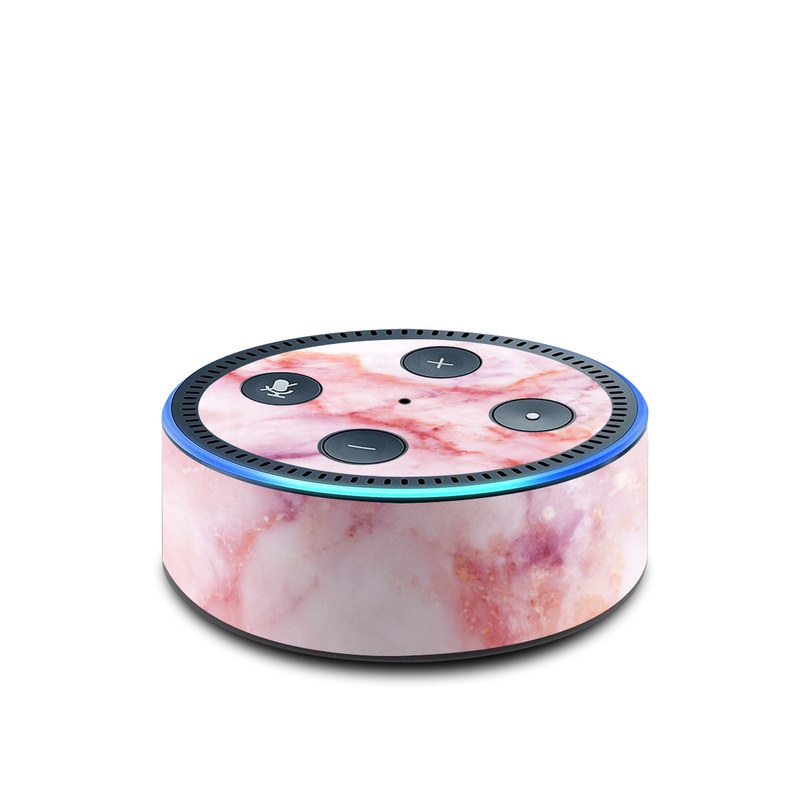 Amazon Echo Dot 2nd Gen Skin design of Pink, Skin, Flesh, Textile, Fur, with pink, red, white, purple, orange colors
