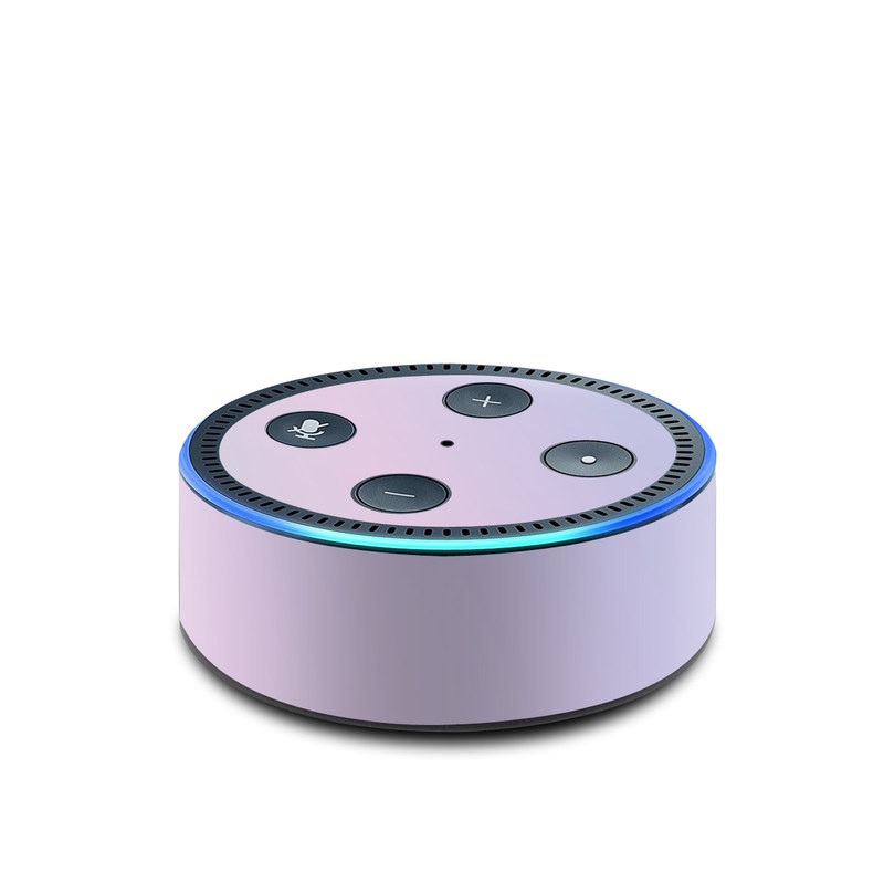 Amazon Echo Dot 2nd Gen Skin design of White, Blue, Daytime, Sky, Atmospheric phenomenon, Atmosphere, Calm, Line, Haze, Fog, with pink, purple, blue colors