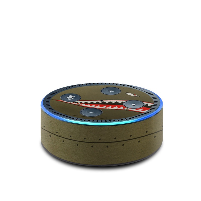 Amazon Echo Dot 2nd Gen Skin design of Red, Leaf, Plant, Illustration, Art, Carmine, Graphics, Perennial plant, with black, red, gray colors