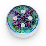 Butterfly Glass Amazon Echo Dot 3rd Gen Skin