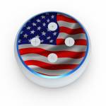 USA Flag Amazon Echo Dot 3rd Gen Skin