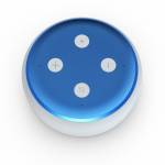 Solid State Blue Amazon Echo Dot 3rd Gen Skin