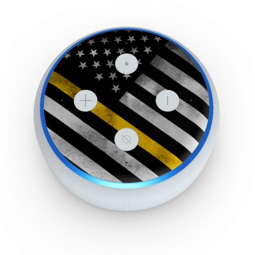 Thin Yellow Line Hero Amazon Echo Dot 3rd Gen Skin