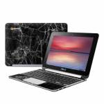 Black Marble Asus Chromebook Flip C100 Skin