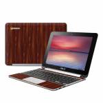 Dark Rosewood Asus Chromebook Flip C100 Skin