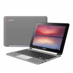Solid State Grey Asus Chromebook Flip C100 Skin