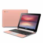 Solid State Peach Asus Chromebook Flip C100 Skin