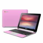 Solid State Pink Asus Chromebook Flip C100 Skin
