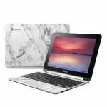 White Marble Asus Chromebook Flip C100 Skin