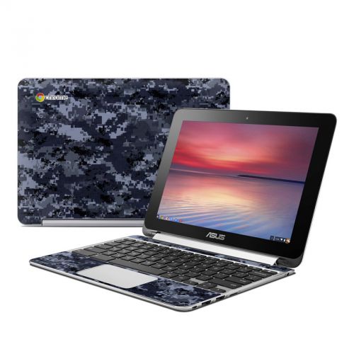 Digital Navy Camo Asus Chromebook Flip C100 Skin