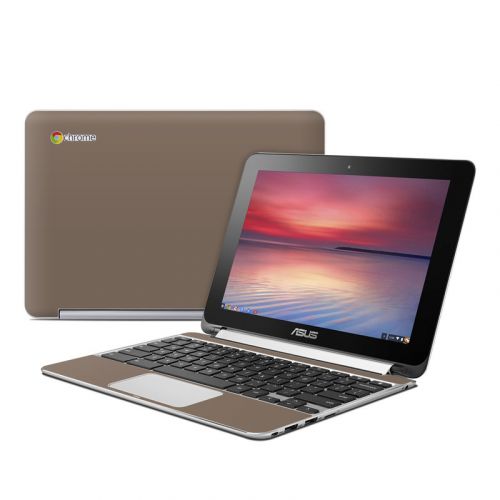 Solid State Flat Dark Earth Asus Chromebook Flip C100 Skin