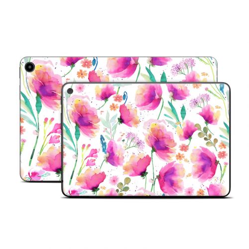 Abstract Pink Poppies Amazon Fire Tablet Series Skin