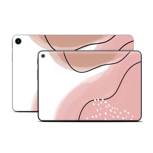 Abstract Pink and Brown Amazon Fire Tablet Series Skin