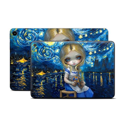 Alice in a Van Gogh Amazon Fire Tablet Series Skin