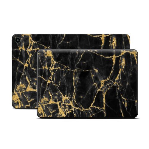 Black Gold Marble Amazon Fire Tablet Series Skin