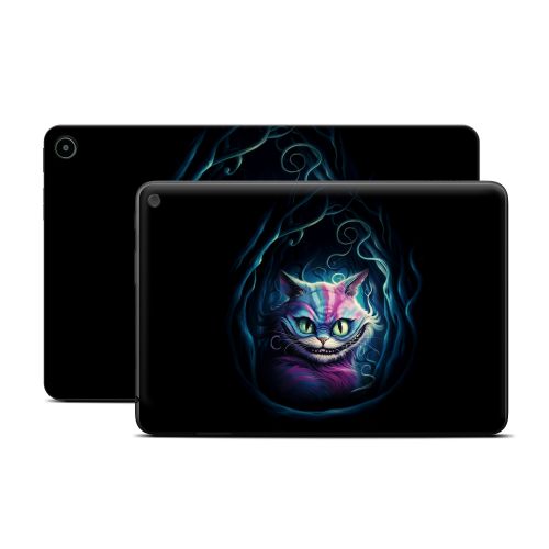 Blue Cheshire Cat Amazon Fire Tablet Series Skin