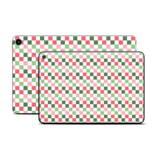 Christmas Checkers Amazon Fire Tablet Series Skin
