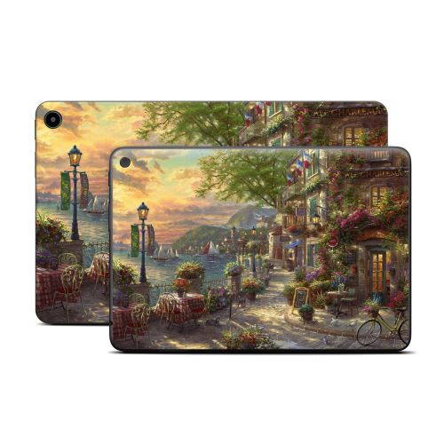 French Riviera Cafe Amazon Fire Tablet Series Skin