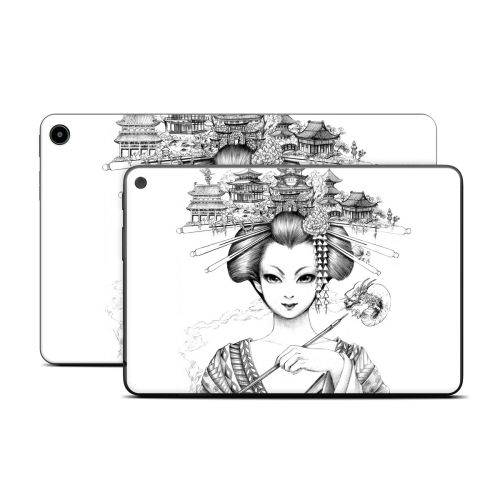 Geisha Sketch Amazon Fire Tablet Series Skin