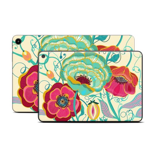 Golden Flowers Amazon Fire Tablet Series Skin