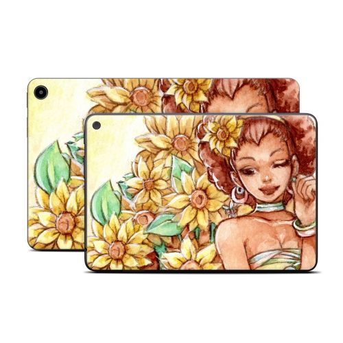 Lady Sunflower Amazon Fire Tablet Series Skin
