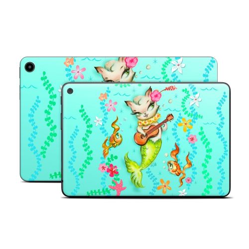 Merkitten with Ukelele Amazon Fire Tablet Series Skin