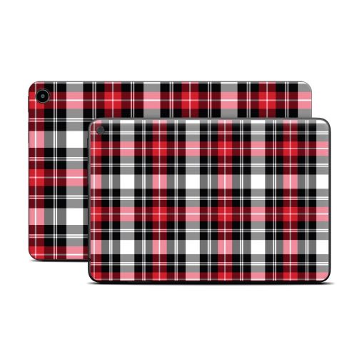 Red Plaid Amazon Fire Tablet Series Skin