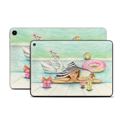 Delphine at the Pool Party Amazon Fire Tablet Series Skin